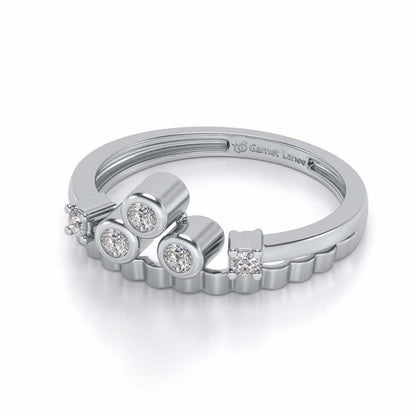 Divya Silver Ring - White Gold - Image 2