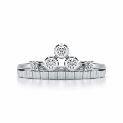Divya Silver Ring - White Gold - Image 4
