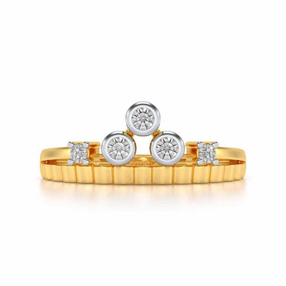 Divya Silver Ring - Yellow Gold - Image 4