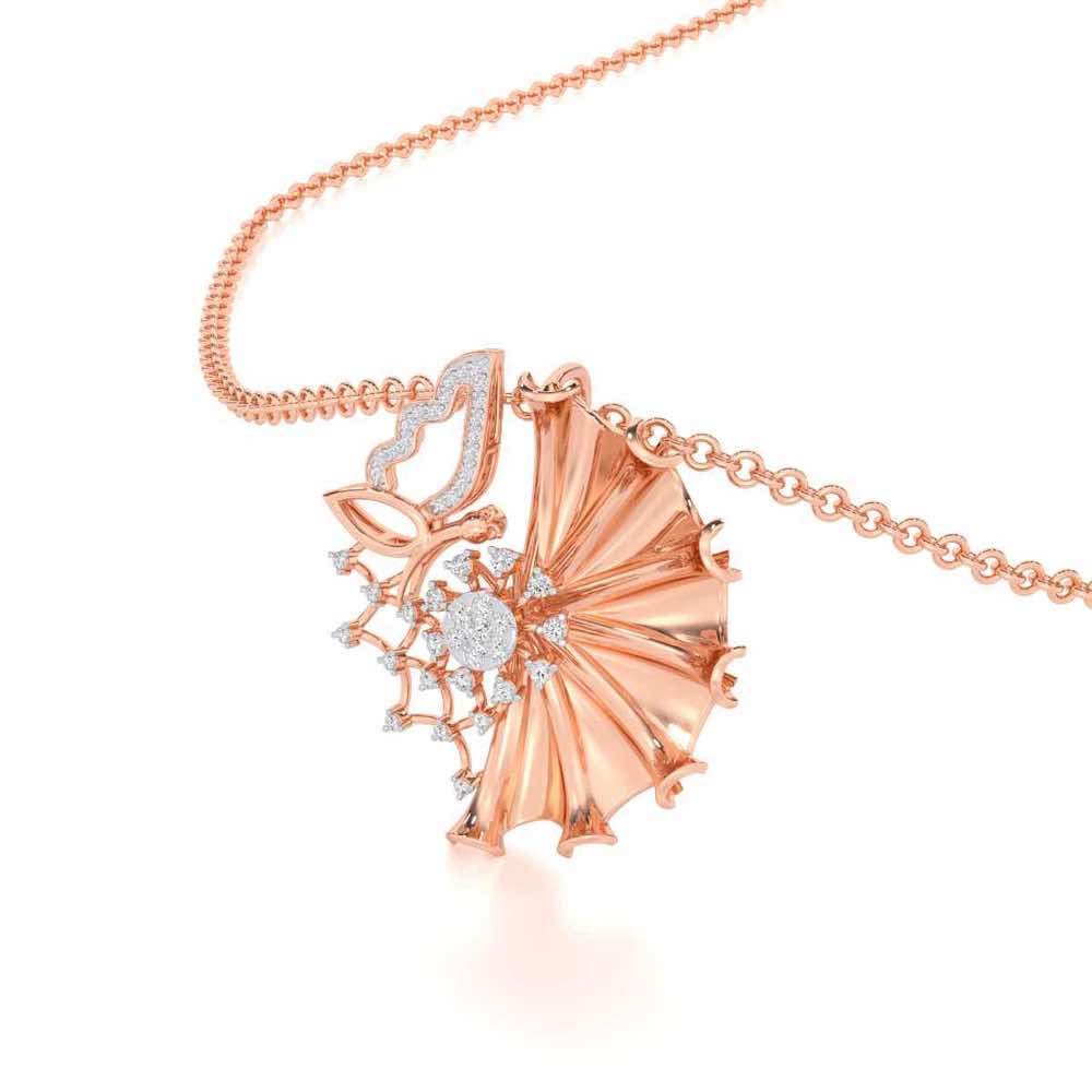 Divya Shakti Silver Pendant - Rose Gold - Image 2