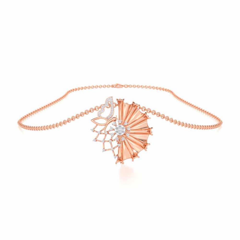Divya Shakti Silver Pendant - Rose Gold - Image 3