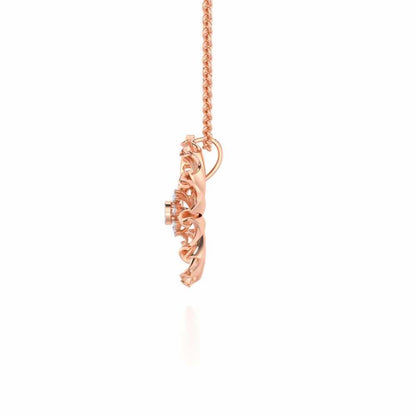 Divya Shakti Silver Pendant - Rose Gold - Image 4