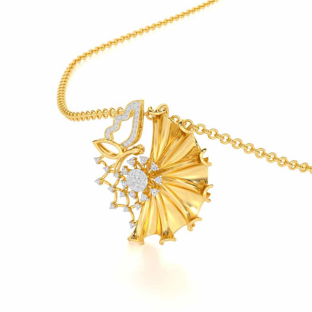 Divya Shakti Silver Pendant - Yellow Gold - Image 2