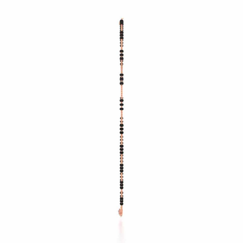 Do Phool Silver Mangalsutra - Rose Gold - Image 4