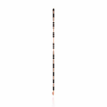 Do Phool Silver Mangalsutra - Rose Gold - Image 4