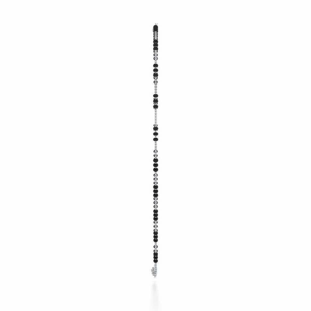 Do Phool Silver Mangalsutra - White Gold - Image 4