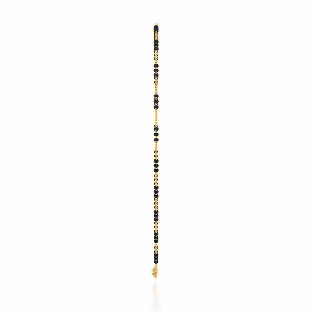 Do Phool Silver Mangalsutra - Yellow Gold - Image 4