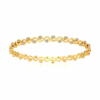 Dotted Silver Bangles - Yellow Gold - Image 5