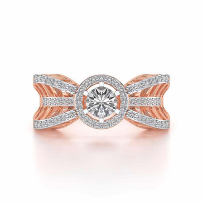 Dravya Solitaire Ring - Rose Gold - Image 4
