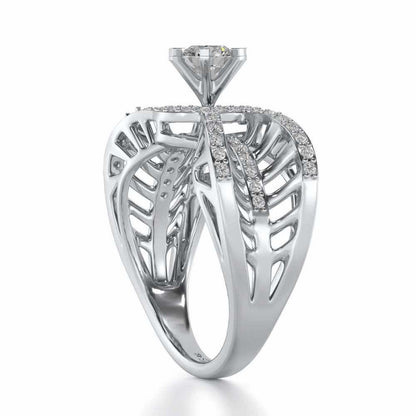 Dravya Solitaire Ring - White Gold - Image 3
