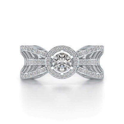 Dravya Solitaire Ring - White Gold - Image 4
