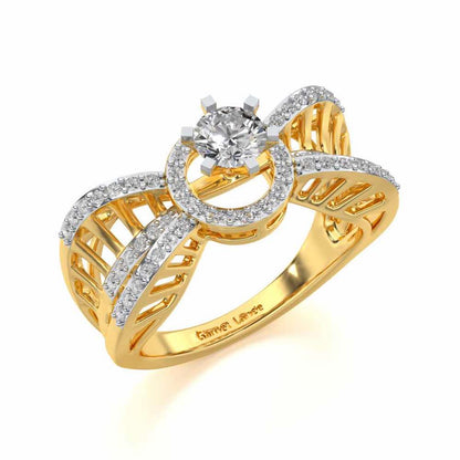 Dravya Solitaire Ring - Yellow Gold - Image 1