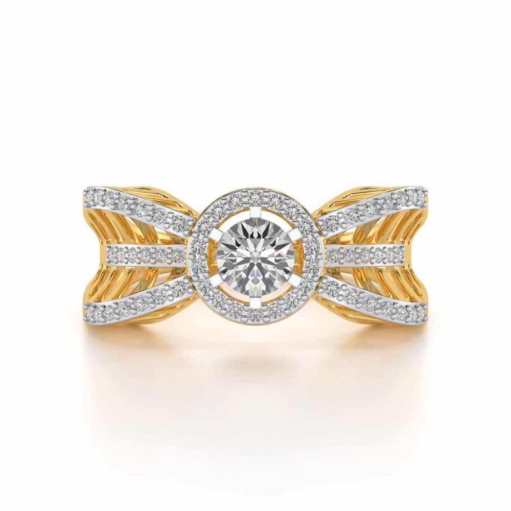 Dravya Solitaire Ring - Yellow Gold - Image 4