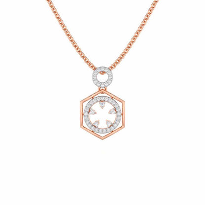 Dreamy Delight Silver Pendant - Rose Gold - Image 1
