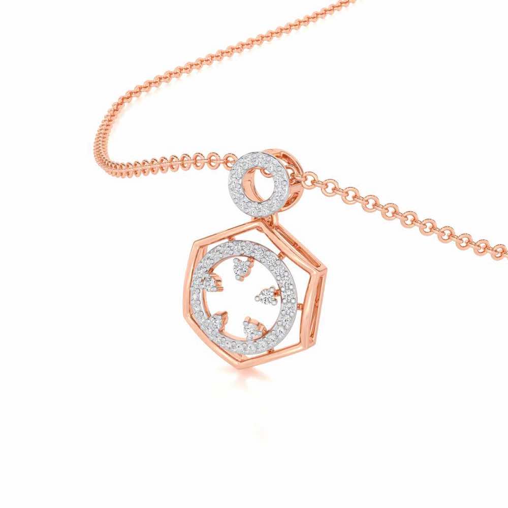 Dreamy Delight Silver Pendant - Rose Gold - Image 2