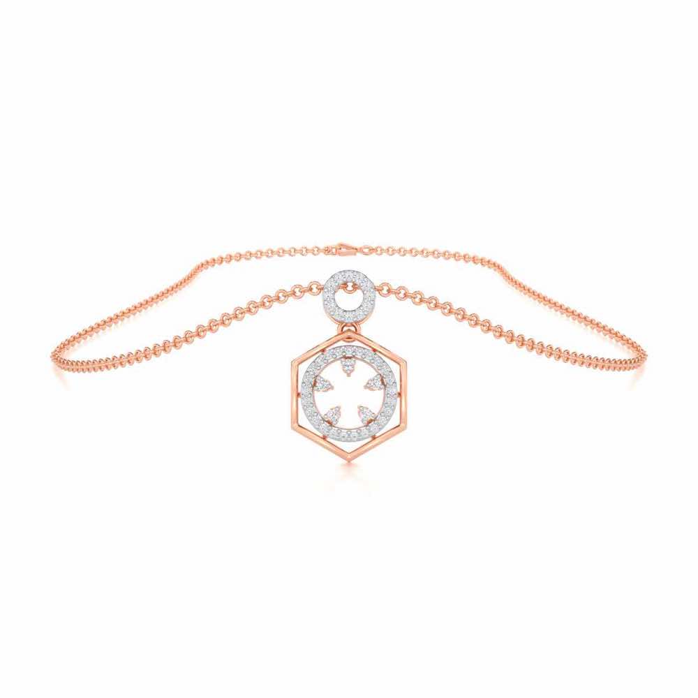 Dreamy Delight Silver Pendant - Rose Gold - Image 3