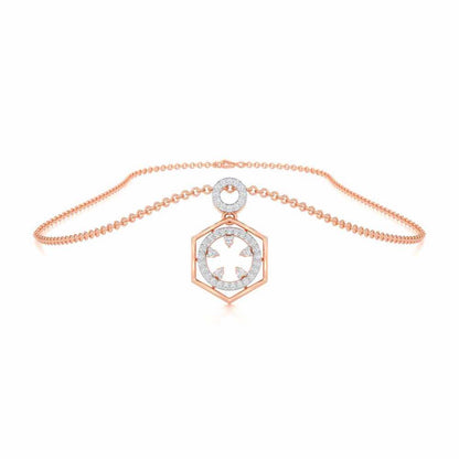 Dreamy Delight Silver Pendant - Rose Gold - Image 3