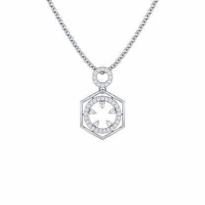Dreamy Delight Silver Pendant - White Gold - Image 1