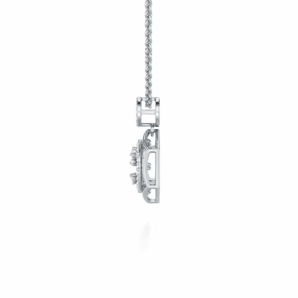 Dreamy Delight Silver Pendant - White Gold - Image 4