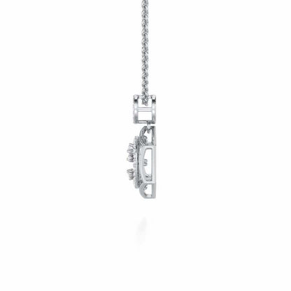 Dreamy Delight Silver Pendant - White Gold - Image 4