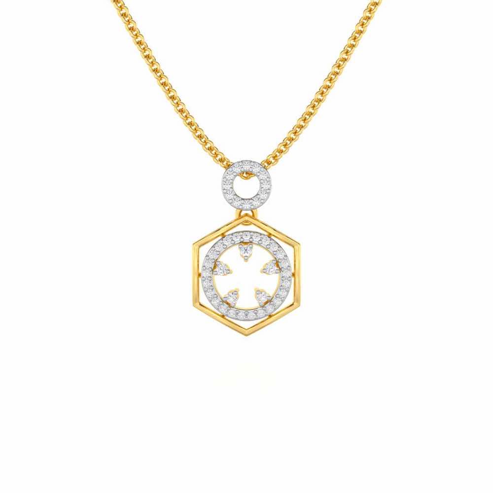 Dreamy Delight Silver Pendant - Yellow Gold - Image 1