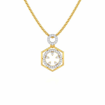 Dreamy Delight Silver Pendant - Yellow Gold - Image 1