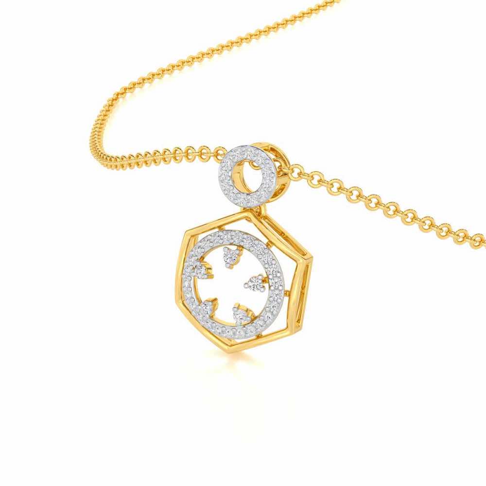 Dreamy Delight Silver Pendant - Yellow Gold - Image 2
