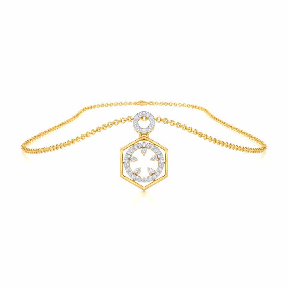 Dreamy Delight Silver Pendant - Yellow Gold - Image 3