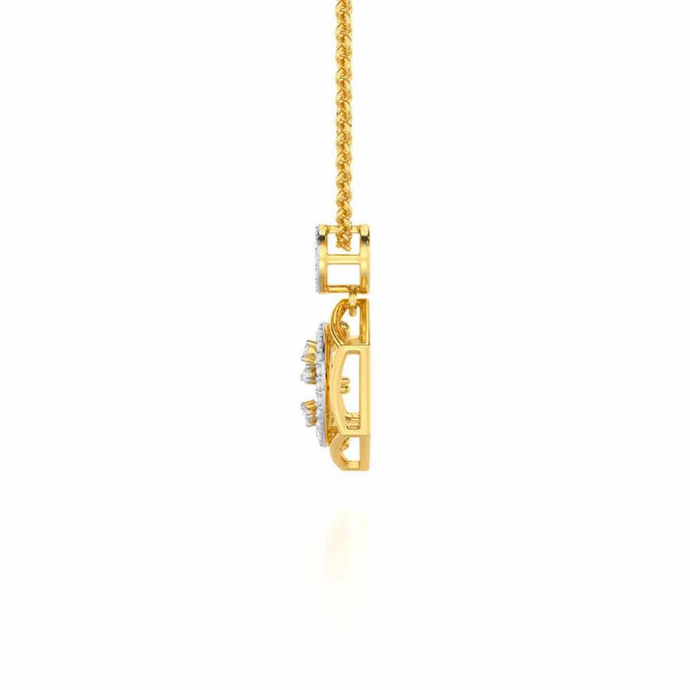 Dreamy Delight Silver Pendant - Yellow Gold - Image 4
