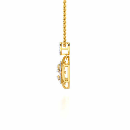 Dreamy Delight Silver Pendant - Yellow Gold - Image 4