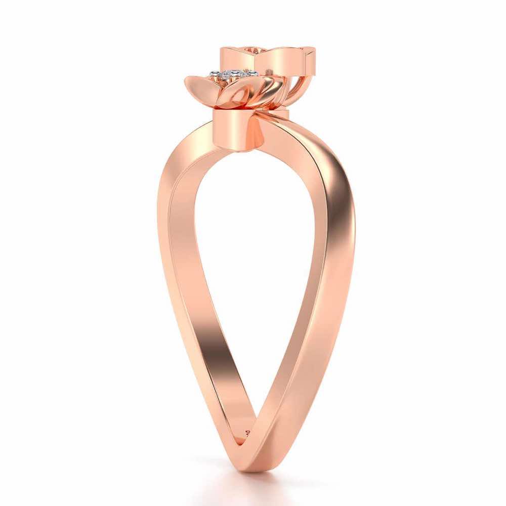 Drizalia Silver Ring - Rose Gold - Image 3