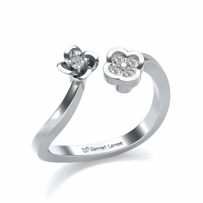 Drizalia Silver Ring - White Gold - Image 1