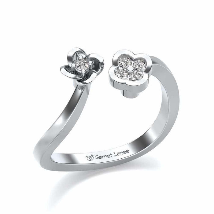 Drizalia Silver Ring - White Gold - Image 1