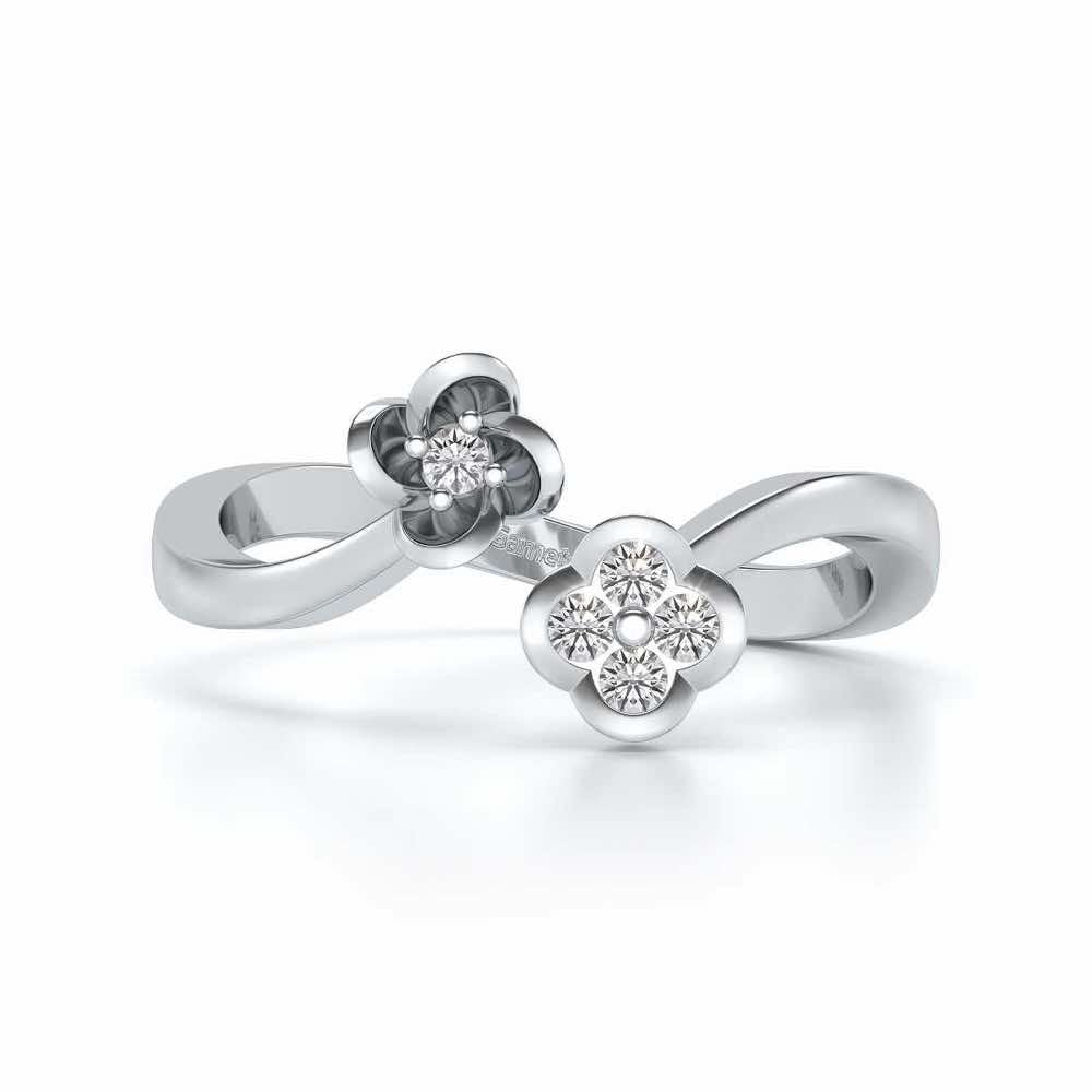 Drizalia Silver Ring - White Gold - Image 4