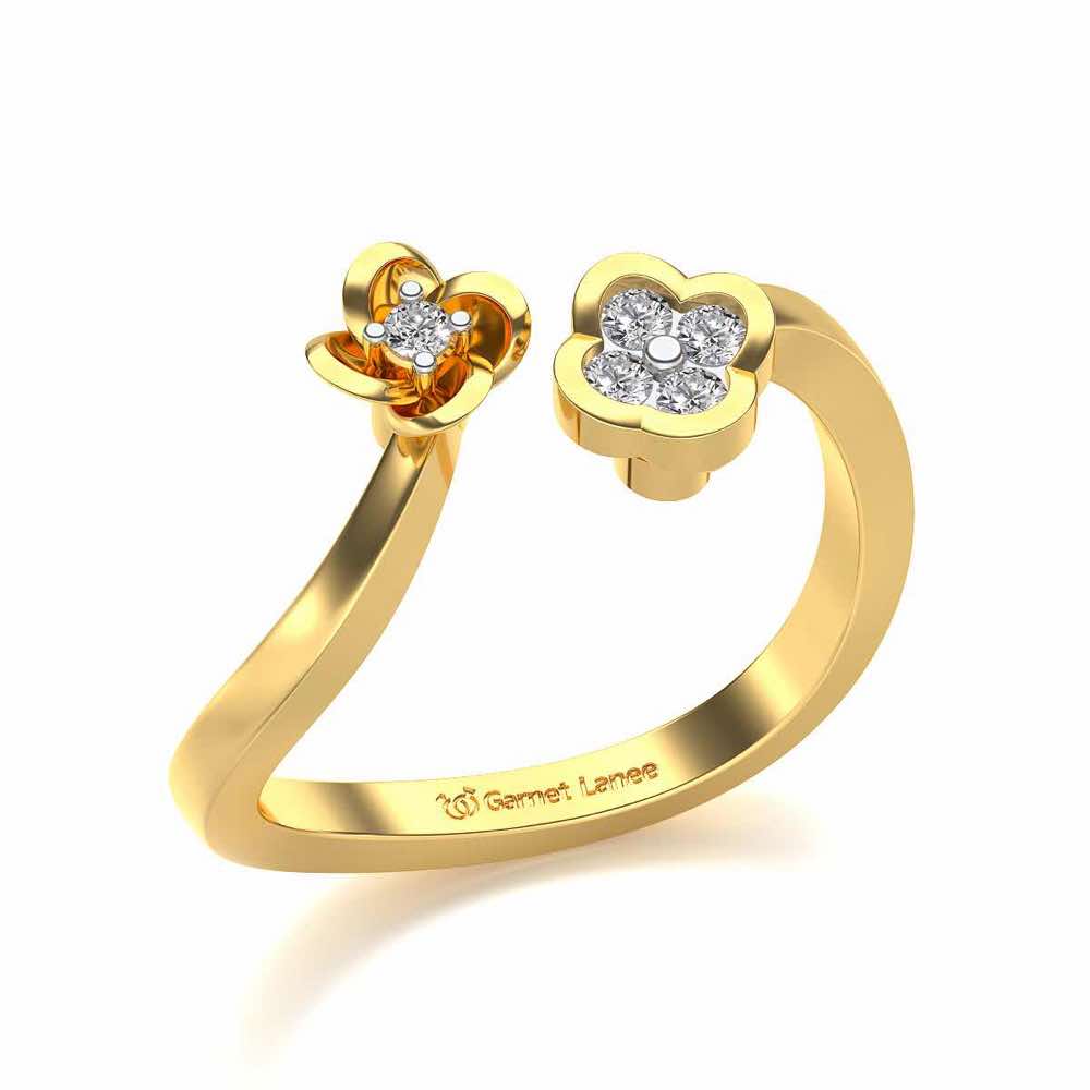 Drizalia Silver Ring - Yellow Gold - Image 1