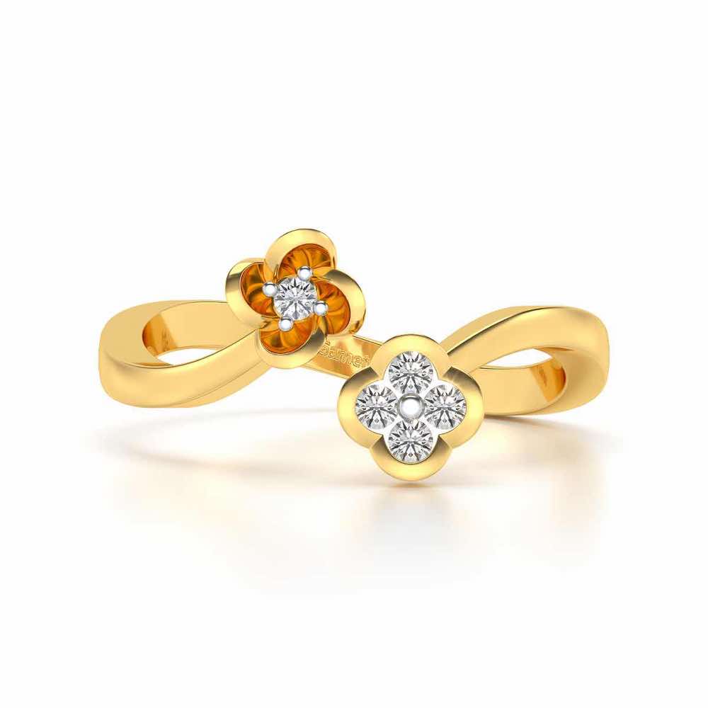 Drizalia Silver Ring - Yellow Gold - Image 4