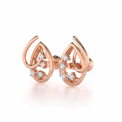 Drop Company Silver Earrings - Rose Gold - Image 3