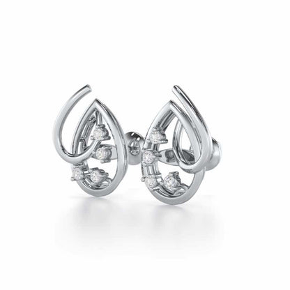 Drop Company Silver Earrings - White Gold - Image 3
