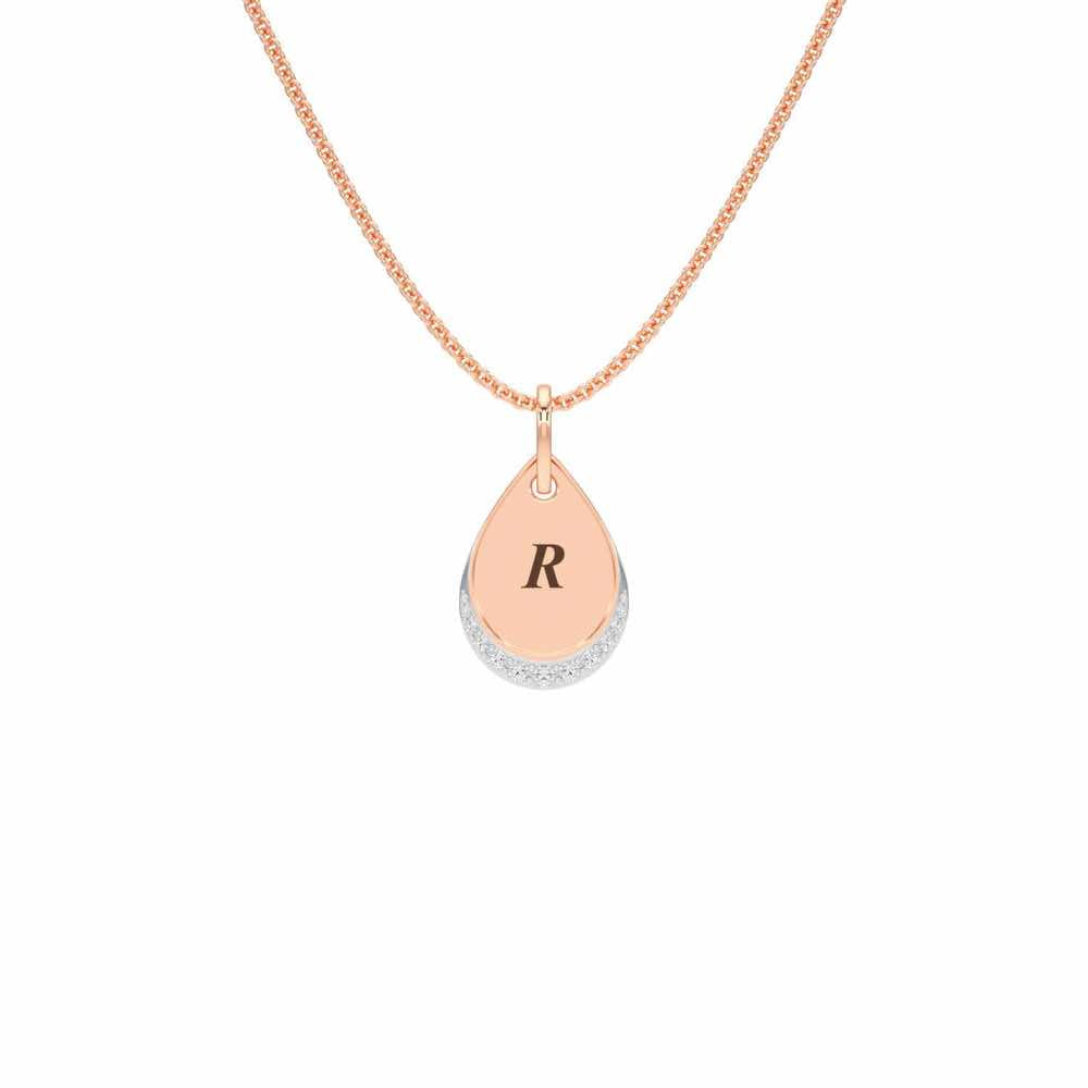 Drop Says Silver Pendant