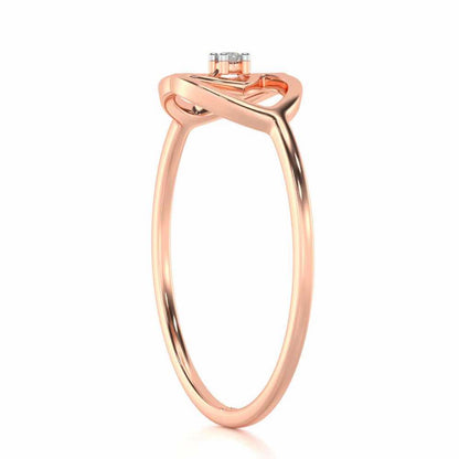 Dualism Silver Ring - Rose Gold - Image 3