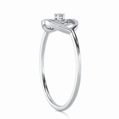 Dualism Silver Ring - White Gold - Image 3