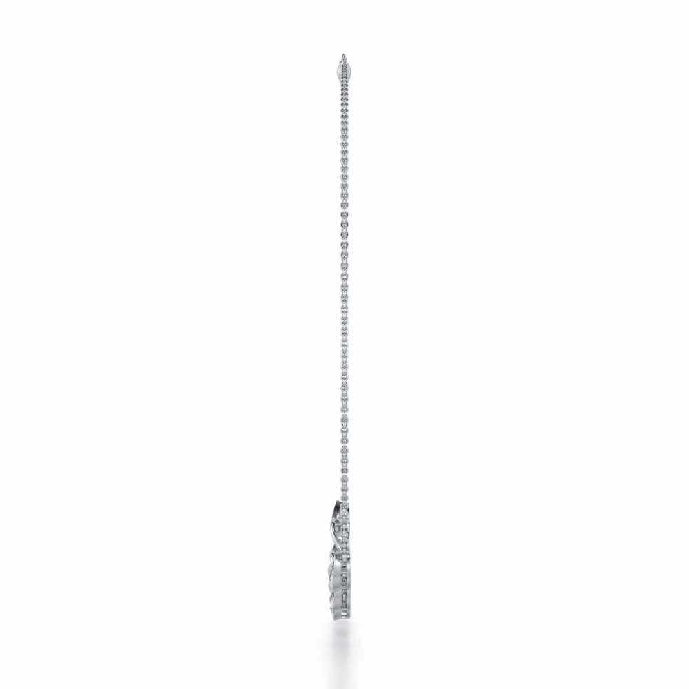 Duchess Loom Silver Necklace - White Gold - Image 4