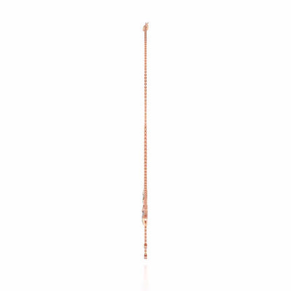 Duo Star Silver Necklace - Rose Gold - Image 4