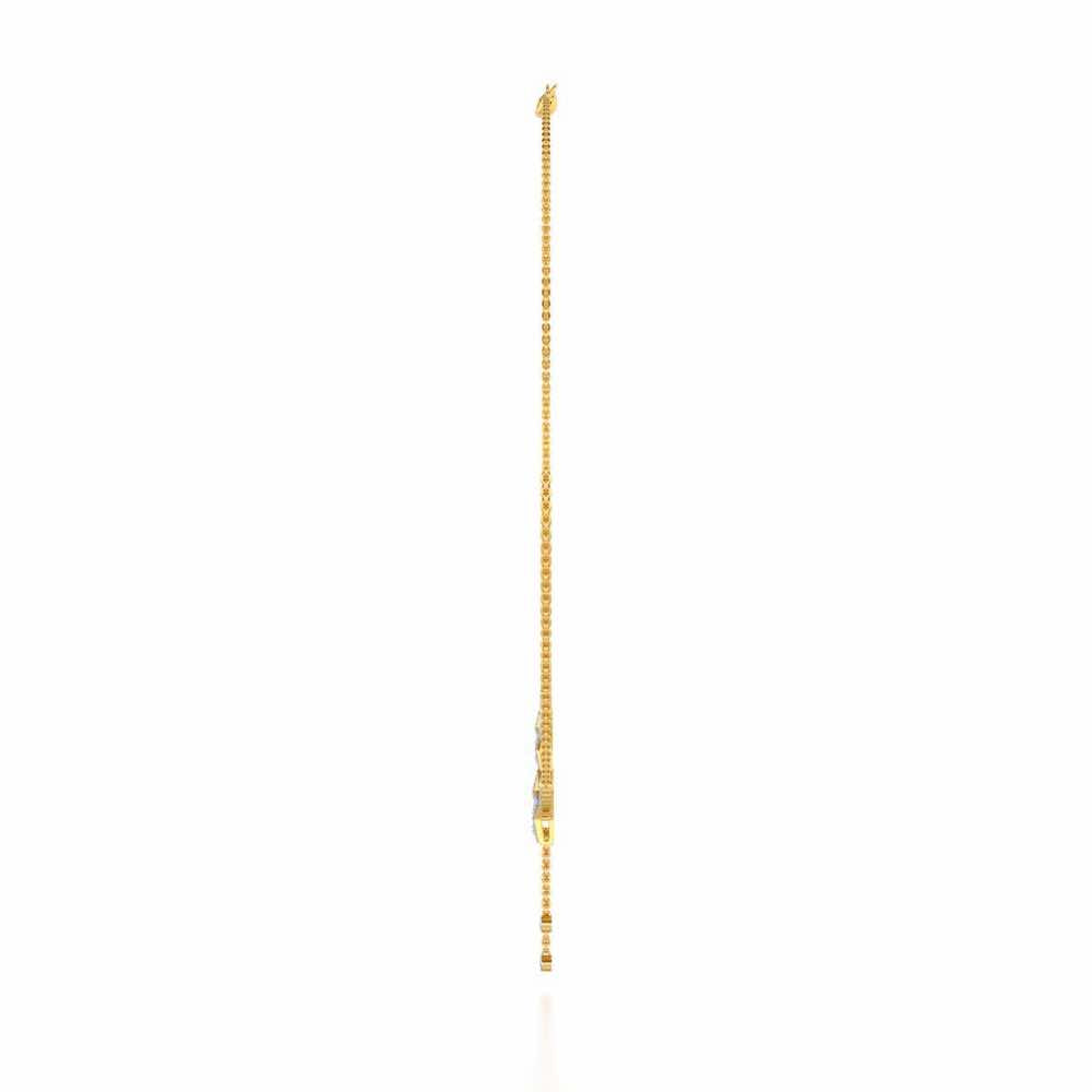 Duo Star Silver Necklace - Yellow Gold - Image 4