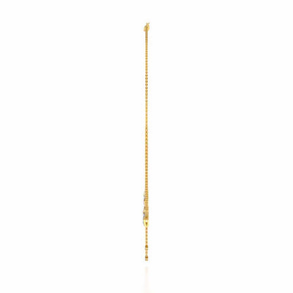 Duo Star Silver Necklace - Yellow Gold - Image 4