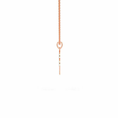 Dwell In Heart Silver Pendant - Rose Gold - Image 4