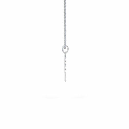 Dwell In Heart Silver Pendant - White Gold - Image 4