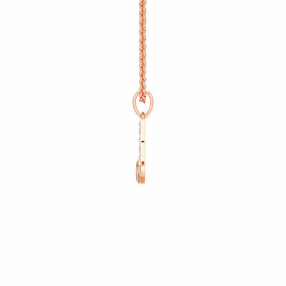 E-Glint Silver Pendant - Rose Gold - Image 3