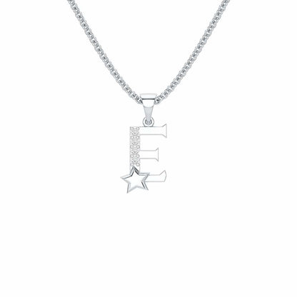E-Glint Silver Pendant - White Gold - Image 1