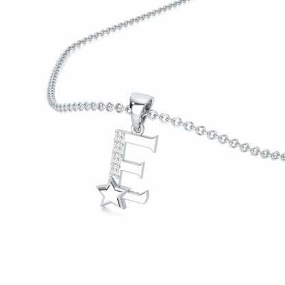 E-Glint Silver Pendant - White Gold - Image 2